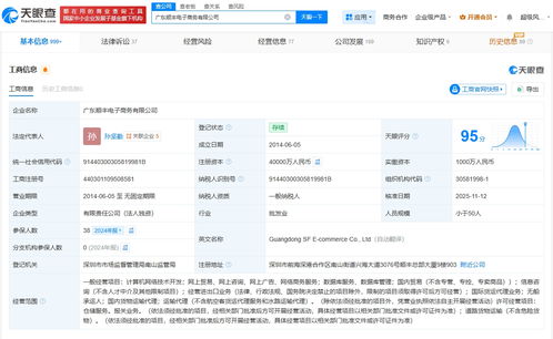 廣東順豐電子商務公司完成大幅增資，注冊資本躍升至4億元，發(fā)力國內(nèi)貿(mào)易代理業(yè)務